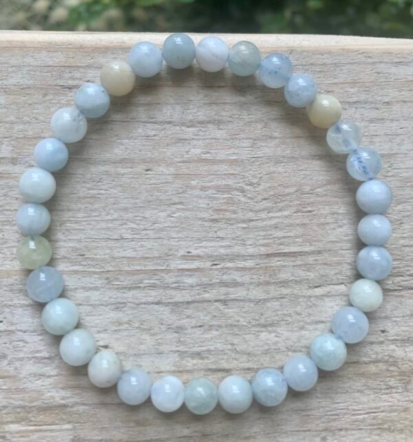 Bracelet en pierres naturelles Aigue Marine Multicolore
