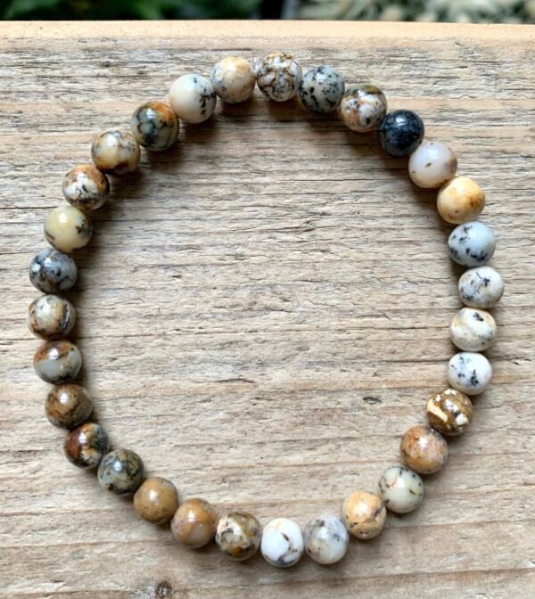 Bracelet en pierres naturelles Agate Dentrique