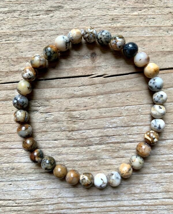 Bracelet en pierres naturelles Agate Dentrique – Image 3