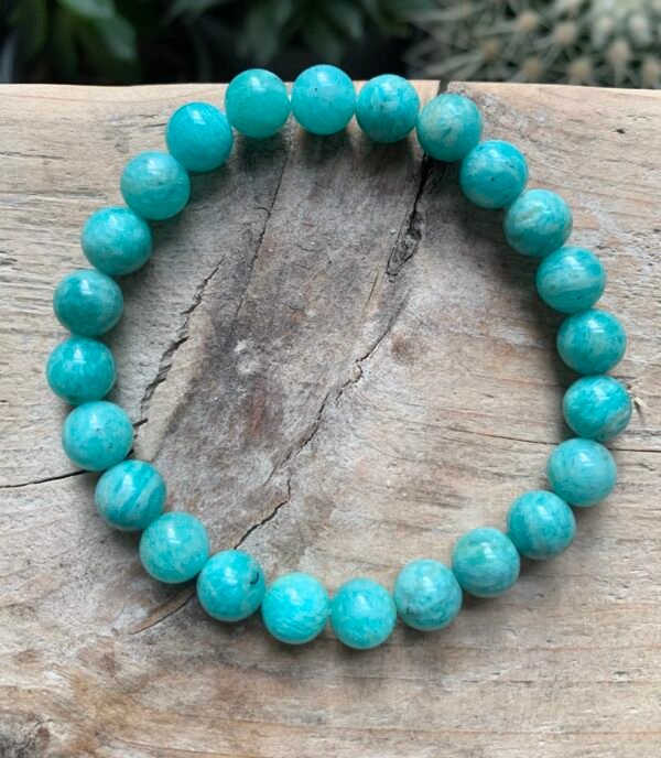 Bracelet en pierre naturelle Amazonite de Russie