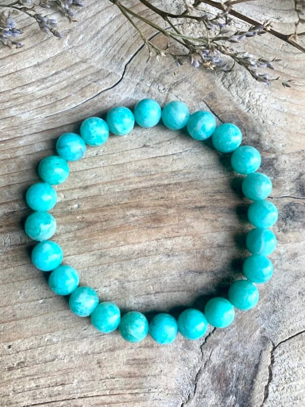 Bracelet en pierre naturelle Amazonite de Russie – Image 5