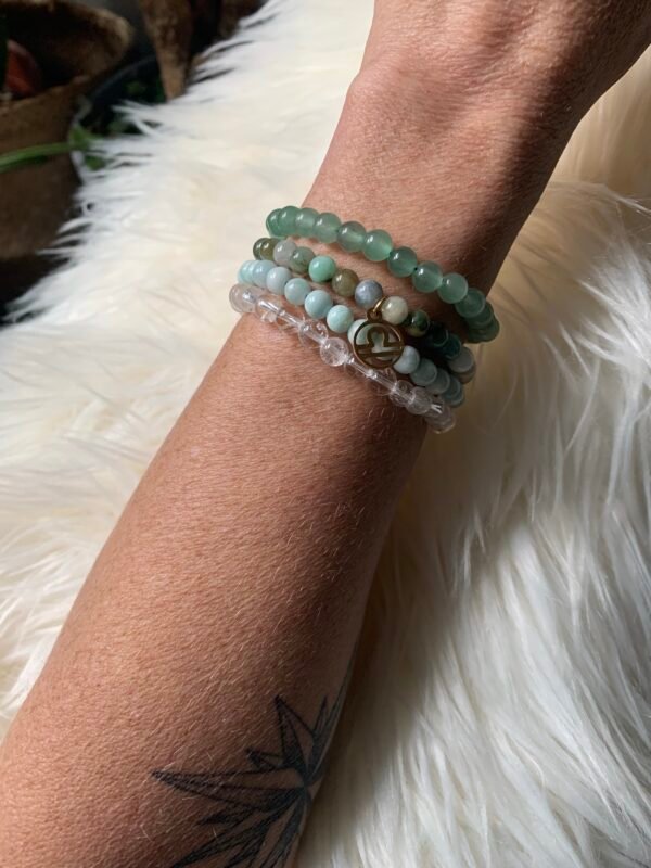 Manchette de 4 bracelets en pierres naturelles Natives de la Balance – Image 6