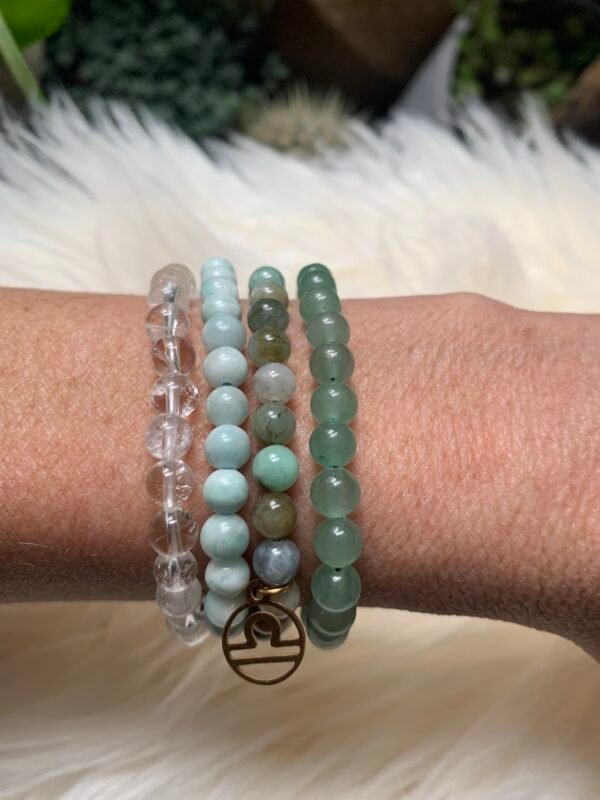 Manchette de 4 bracelets en pierres naturelles Natives de la Balance – Image 7