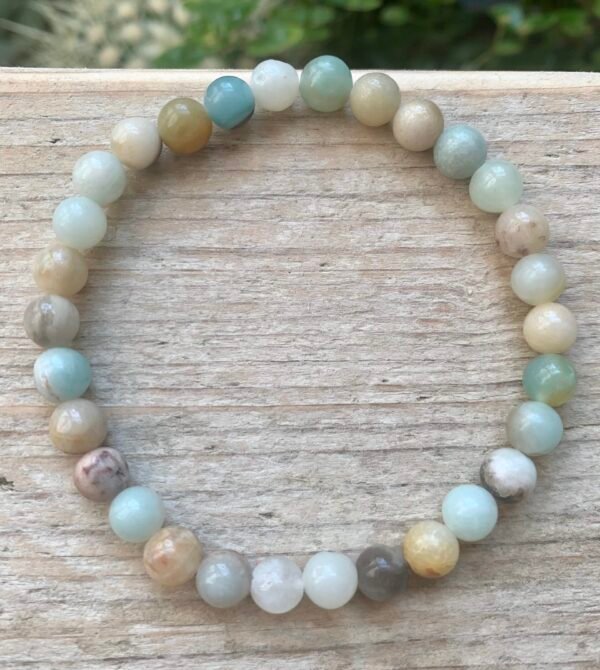 Bracelet en pierres naturelles Amazonite Multicolore