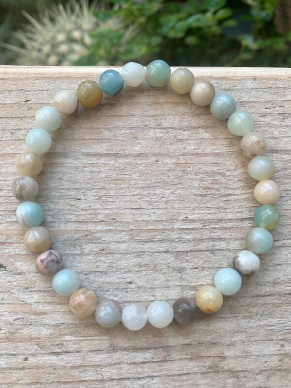 Bracelet en pierres naturelles Amazonite Multicolore – Image 2