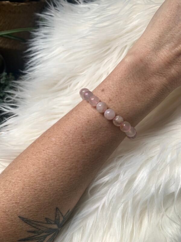 Bracelet en pierres naturelles Agate Fleur 8 mm – Image 8