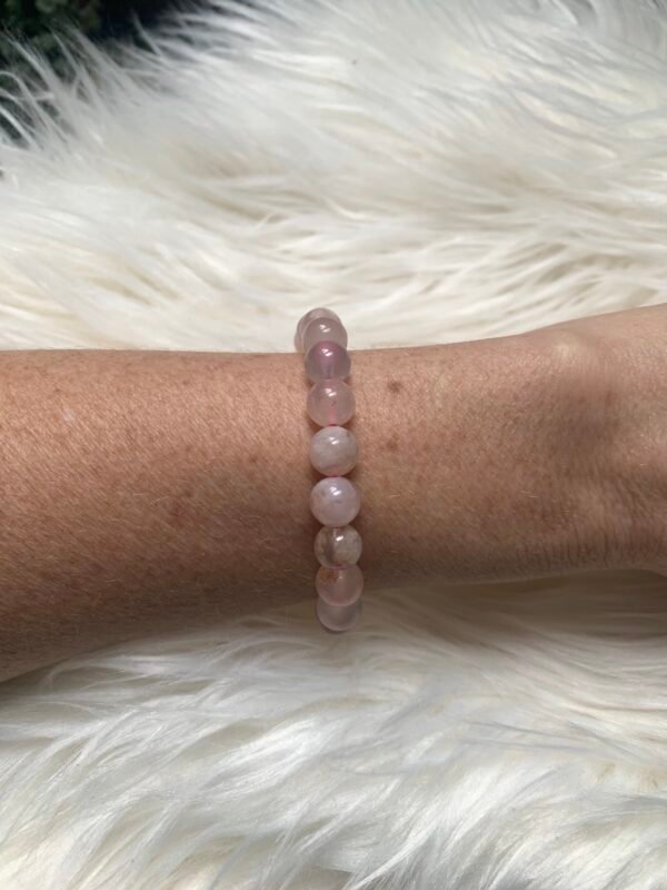 Bracelet en pierres naturelles Agate Fleur 8 mm – Image 7