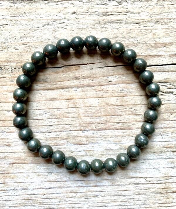 Bracelet en pierres naturelles Pyrite – Image 2