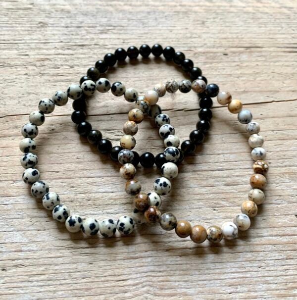 Manchette bracelets en pierres naturelles « Ancrage et protection » – Image 7