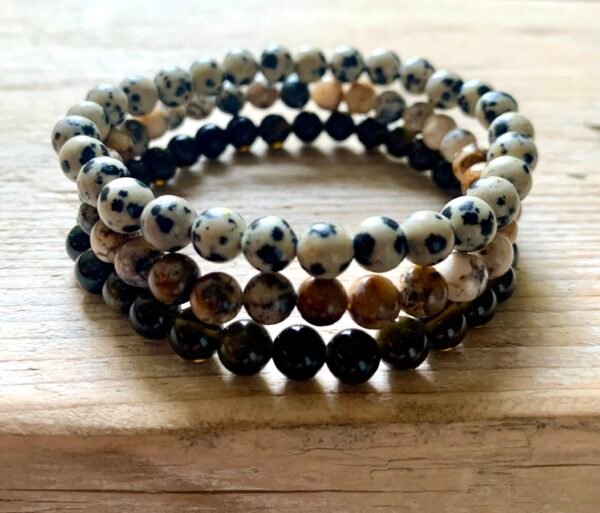 Manchette bracelets en pierres naturelles « Ancrage et protection » – Image 6