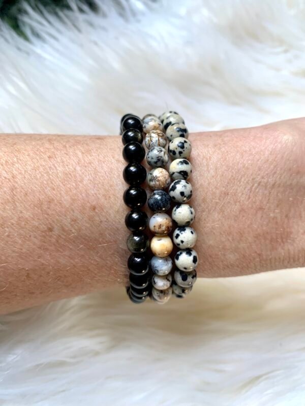 Manchette bracelets en pierres naturelles « Ancrage et protection » – Image 14