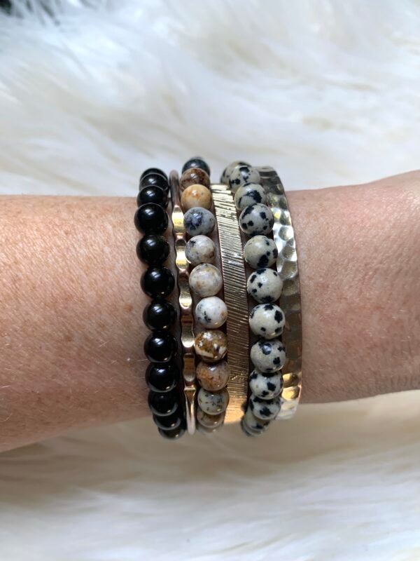 Manchette bracelets en pierres naturelles « Ancrage et protection » – Image 12