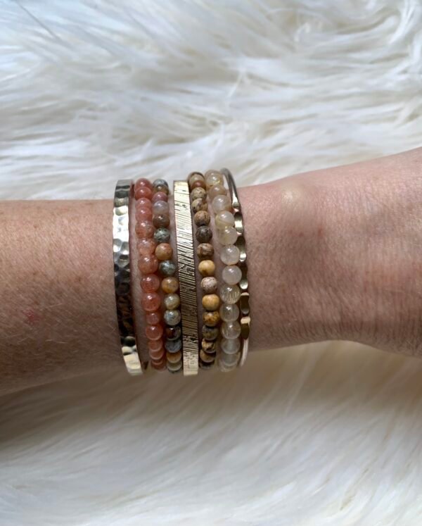Manchette bracelets en pierres naturelles Vitalité et Optimisme – Image 8