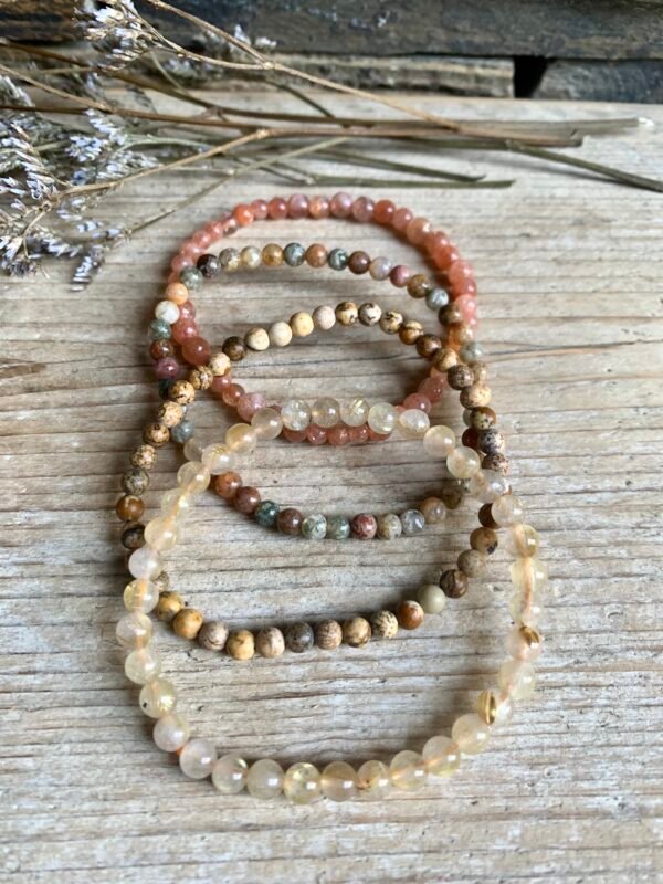 Manchette bracelets en pierres naturelles Vitalité et Optimisme – Image 12