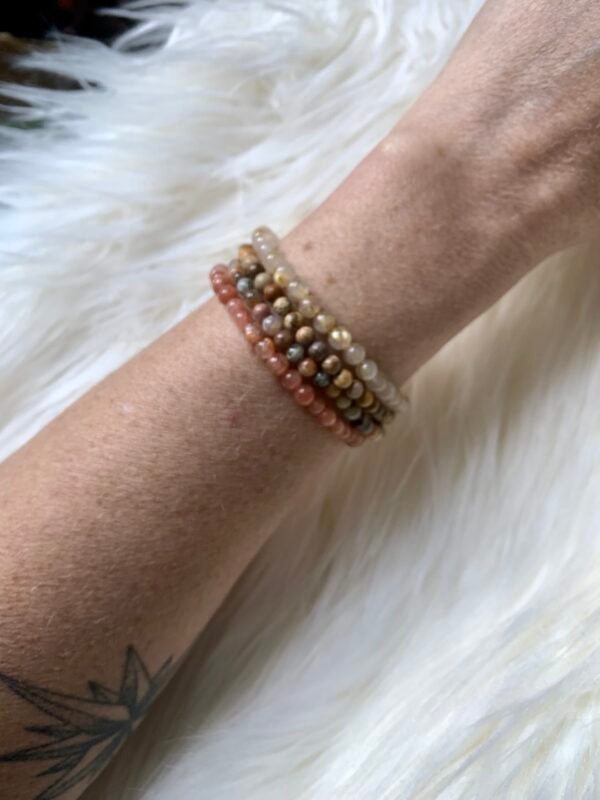 Manchette bracelets en pierres naturelles Vitalité et Optimisme – Image 11