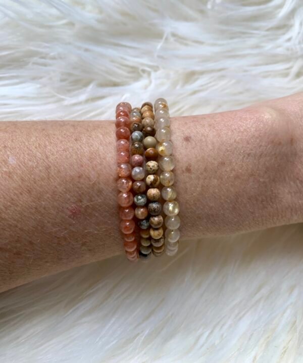 Manchette bracelets en pierres naturelles Vitalité et Optimisme – Image 10